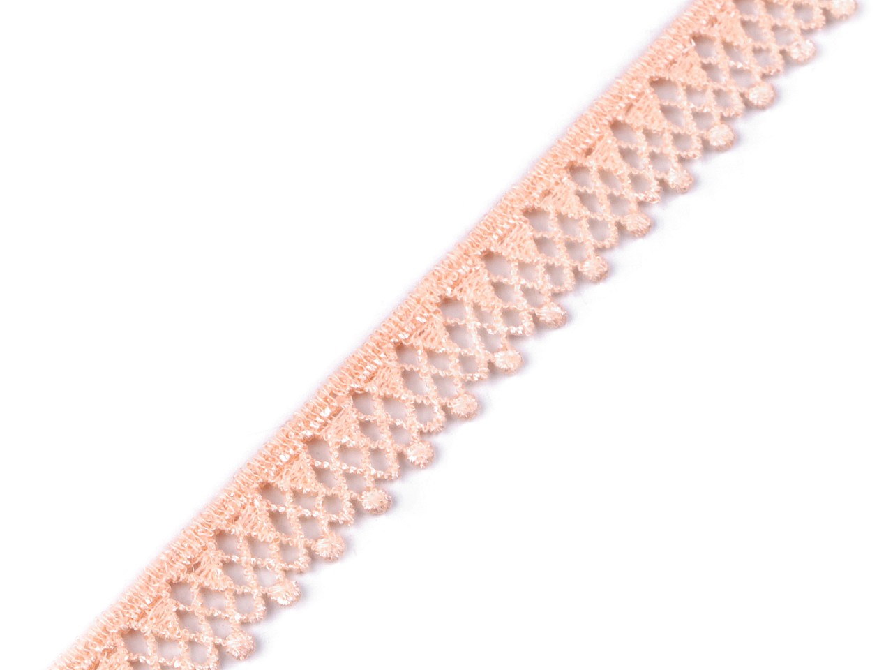Textillux.sk - produkt Vzdušná čipka šírka 13 mm - 2 lososová svetlá