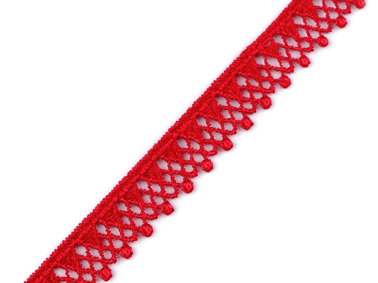 Textillux.sk - produkt Vzdušná čipka šírka 13 mm - 3 červená