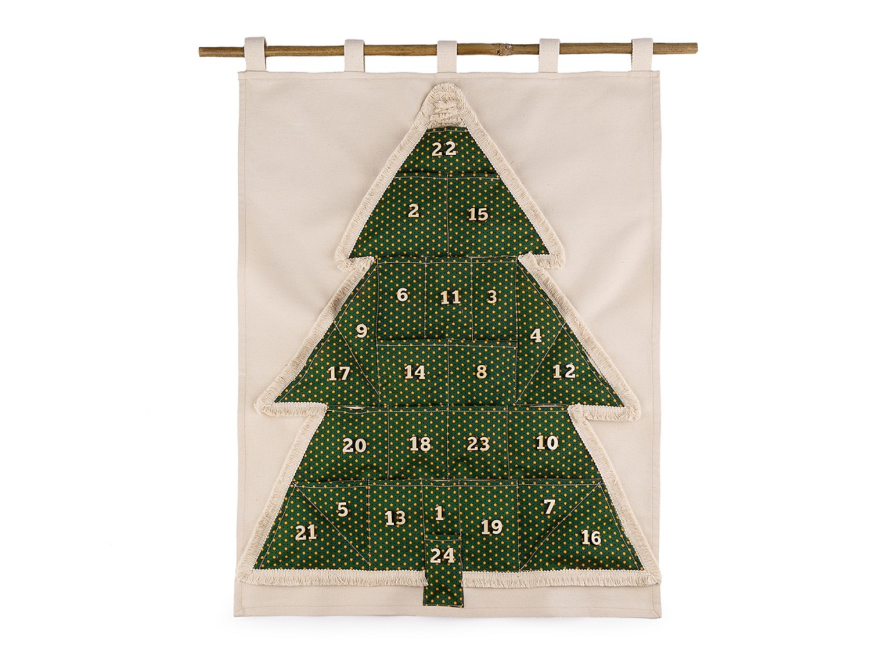 Textillux.sk - produkt Závesný adventný kalendár stromček