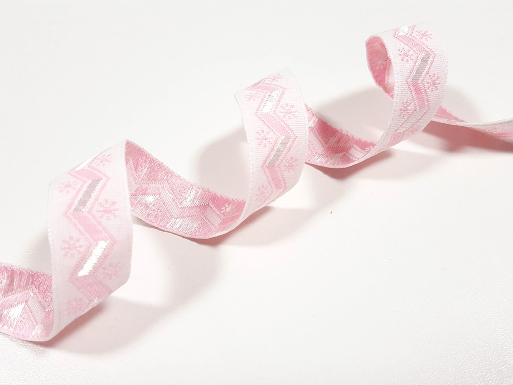 Textillux.sk - produkt Zúbková stuha šírka 15 mm  - 3- ružová