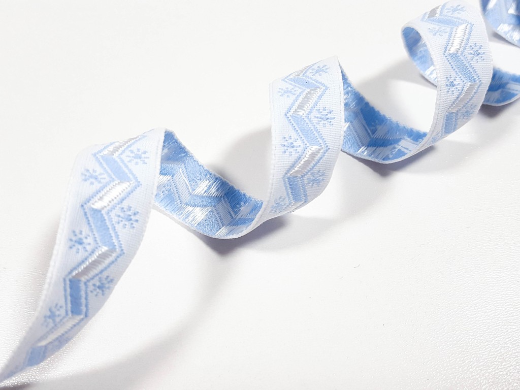 Textillux.sk - produkt Zúbková stuha šírka 15 mm  - 6- modrá svetlá
