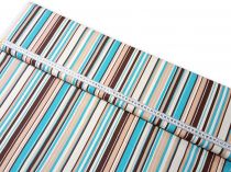 Textillux.sk - produkt 100% bavlnená látka farebný pásik šírka 160 cm - 3 - hnedý pásik