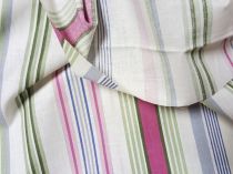 Textillux.sk - produkt 100% bavlnená látka pásik ružovo-zelený šírka 145 cm