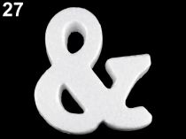 Textillux.sk - produkt 3D písmená abecedy polystyrén - 27 aamp;quot;aamp;amp;aamp;quot; biela