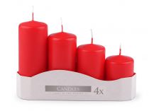 Textillux.sk - produkt Adventné sviečky zostupné - 2 červená