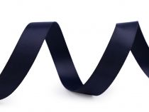 Textillux.sk - produkt Atlasová hodvábna stuha obojlíca šírka 15 mm matná - 416 modrá tmavá