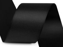 Textillux.sk - produkt Atlasová hodvábna stuha obojlíca šírka 40 mm matná - 900 čierna