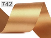 Textillux.sk - produkt Atlasová stuha obojlíca zväzky po 5 m šírka 50 mm - 742 zlatá