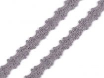 Textillux.sk - produkt Bavlnená čipka paličkovaná šírka 10 mm - 11 šedá kalná