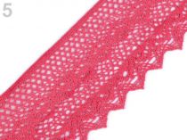 Textillux.sk - produkt Bavlnená čipka paličkovaná šírka 105 mm - 5 ružová korálová