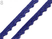Textillux.sk - produkt Bavlnená čipka šírka 11 mm paličkovaná - 8 modrá tmavá