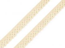 Textillux.sk - produkt Bavlnená čipka šírka 12 mm paličkovaná - 2 vanilková