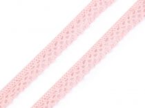 Textillux.sk - produkt Bavlnená čipka šírka 12 mm paličkovaná - 3 ružová sv.