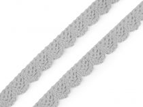 Textillux.sk - produkt Bavlnená čipka šírka 14 mm paličkovaná - 4 šedá