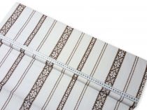 Textillux.sk - produkt Bavlnená krojová látka na chalupu šírka 140 cm - 3- 510 hnedý vzor, biela