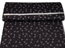 Textillux.sk - produkt Bavlnená látka biela elegantný kvietok s bodkami 140 cm