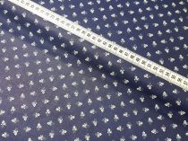 Textillux.sk - produkt Bavlnená látka biely kytičky 10 mm šírka 140 cm