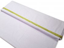 Textillux.sk - produkt Bavlnená látka bodka 4 mm šírka 160 cm - 1- 1441 biela bodka, fialová