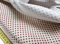 Textillux.sk - produkt Bavlnená látka bordó malá bodka šírka 140 cm