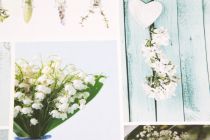 Bavlnená látka budík,váza,kvety,digitálna potlač 160 cm