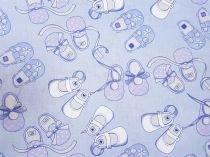 Textillux.sk - produkt Bavlnená látka detská topánočka 140 cm - 2-1566 detská topánočka. modrá