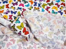 Textillux.sk - produkt Bavlnená látka Digitálna tlač Pestré motýle šírka 150 cm