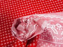 Textillux.sk - produkt Bavlnená látka drobná kvetinka s bodkami v bordúre 140 cm
