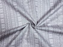 Textillux.sk - produkt Bavlnená látka drobné čičmany - nové 140 cm - 3- drobné čičmany nové, šedá