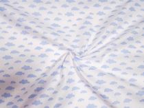 Textillux.sk - produkt Bavlnená látka drobné obláčiky 140 cm - 2 modrý obláčik, biela