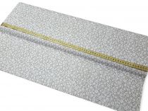 Textillux.sk - produkt Bavlnená látka drobný biely kvietok šírka 140 cm - 6- 556 biely kvietok, sézamová