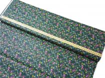 Textillux.sk - produkt Bavlnená látka farebné kvietky šírka 140 cm - 3- 2124 kvietky, zelená