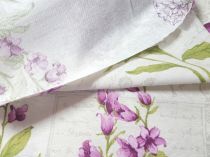 Textillux.sk - produkt Bavlnená látka fialový kvietok s potlačou šírka 140 cm