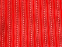 Textillux.sk - produkt Bavlnená látka folklór v pásoch 140 cm - 2-1056 folklór v pásoch, červená