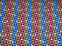Textillux.sk - produkt Bavlnená látka geometrický vzor v kocke 140 cm - 2-1171 geometrický vzor v kocke, bordová