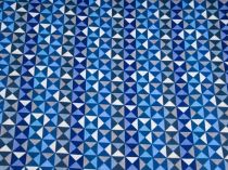 Textillux.sk - produkt Bavlnená látka geometrický vzor v kocke 140 cm - 3-1580 geometrický vzor, modrá