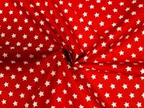 Textillux.sk - produkt Bavlnená látka hviezdička 140 cm - 3- biele hviezdičky, červená