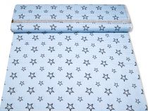 Textillux.sk - produkt Bavlnená látka hviezdy na kocke 140 cm 