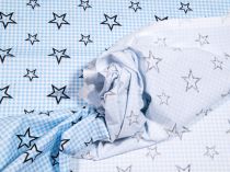 Textillux.sk - produkt Bavlnená látka hviezdy na kocke 140 cm 