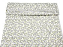 Textillux.sk - produkt Bavlnená látka jemný sivý kvet 140 cm