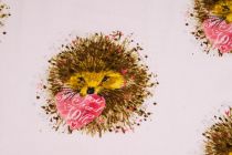 Bavlnená látka - ježko so srdiečkom 160 cm