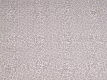 Textillux.sk - produkt Bavlnená látka kolieska 160 cm - 2-374 kolieska, šedá