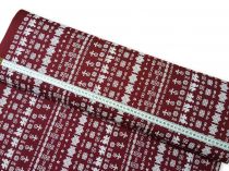 Textillux.sk - produkt Bavlnená látka krojová drobný vzor Čičmany šírka 140 cm - 2- 1179 drobné Čičmany, bordová