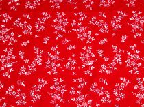 Textillux.sk - produkt Bavlnená látka kytička so stonkou 140 cm - 1038 kytička, červená