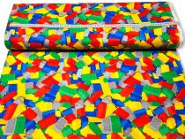 Textillux.sk - produkt Bavlnená látka Lego kocky 145 cm