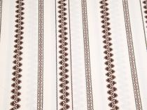 Textillux.sk - produkt Bavlnená látka ľudový vzor retro 140 cm - 3-676 ľudový retro vzor, hnedá