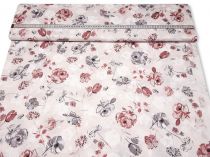 Textillux.sk - produkt Bavlnená látka maľované kvety 140 cm