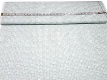 Textillux.sk - produkt Bavlnená látka mentolové kruhy abstrakt 140 cm