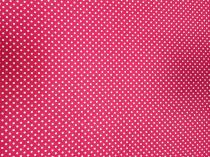 Textillux.sk - produkt Bavlnená látka mini bodka 2 mm šírka 140 cm - 3- 1134 biela bodka, ružová