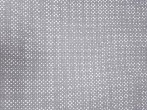 Textillux.sk - produkt Bavlnená látka mini bodka 2 mm šírka 140 cm - 13-1662 biela bodka, šedá