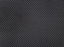 Textillux.sk - produkt Bavlnená látka mini bodka 2 mm šírka 140 cm - 22-biela bodka, čierna